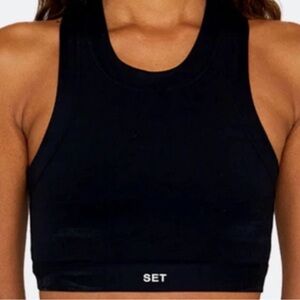 SET Active Onyx Black Sportbody High Neck Sports Bra